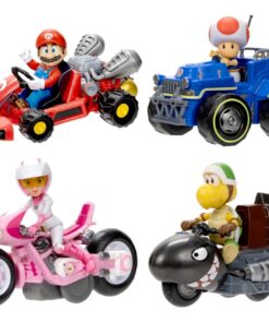 The Super Mario Bros. Movie Mini Figures Con Karts 6 Cm  Jakks Pacific