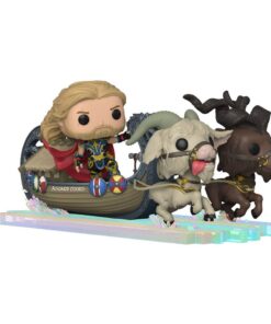 Thor: Love & Thunder Pop! Rides Super Deluxe Vinile Figura Thor & Goat Boat 13 Cm Funko