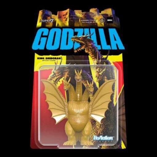 Toho Reaction W2 King Ghidorah Figura Action Figura Super 7