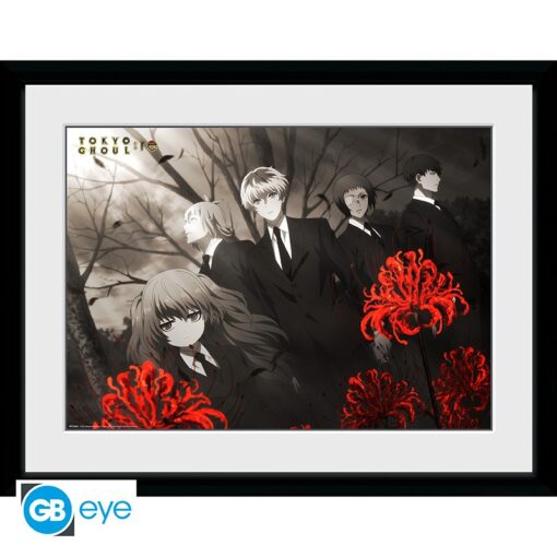 TOKYO GHOUL: RE - Framed print "Red Flowers" (30x40)