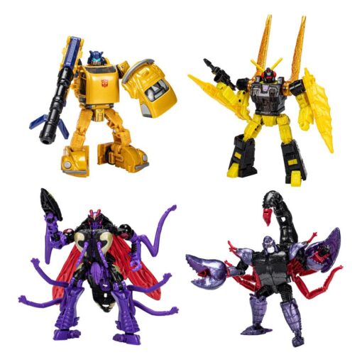 Transformers Generations Legacy Buzzworthy Bumblebee Action Figura 4-pack Creatures Collide Hasbro