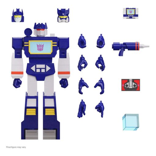 Transformers Ultimates Action Figura Soundwave G1 18 Cm Super7