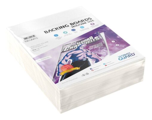 Ultimate Guard Comic Backing Boards Magazine Size (100) Ultimate Guard