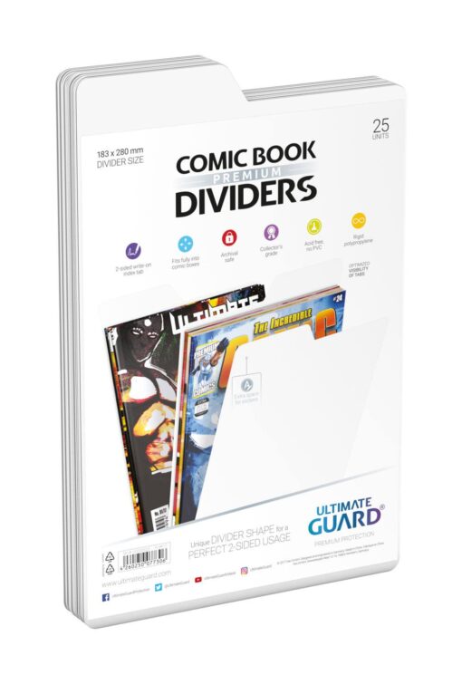 Ultimate Guard Premium Comic Book Dividers White (25) Ultimate Guard