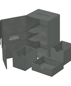 Ultimate Guard Twin Flip`n`Tray 160+ XenoSkin Monocolor Grey Ultimate Guard