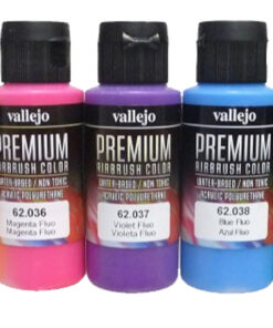 VALLEJO PREMIUM PAINT SET FLUORESCENT 62102 COLORI VALLEJO