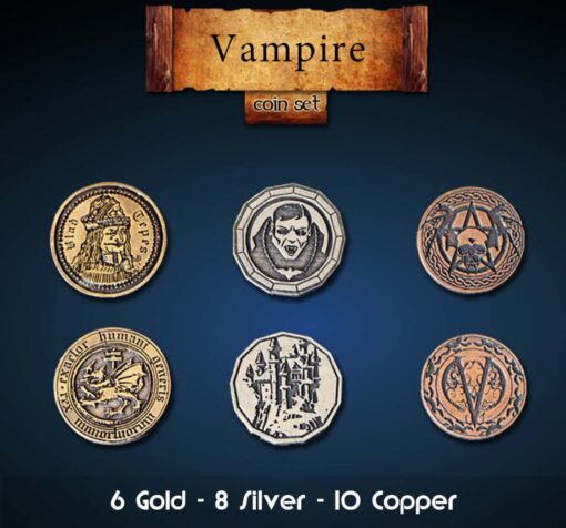 VAMPIRE METAL COINS SET (24) MONETE DM VAULT