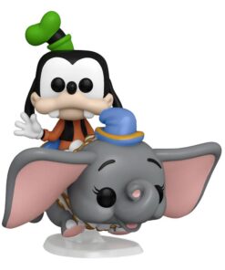 Walt Disney World 50th Anniversary Pop! Rides Super Deluxe Vinile Figura Dumbo W/goofy 15 Cm Funko