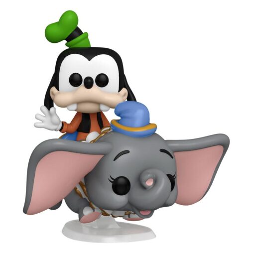 Walt Disney World 50th Anniversary Pop! Rides Super Deluxe Vinile Figura Dumbo W/goofy 15 Cm Funko