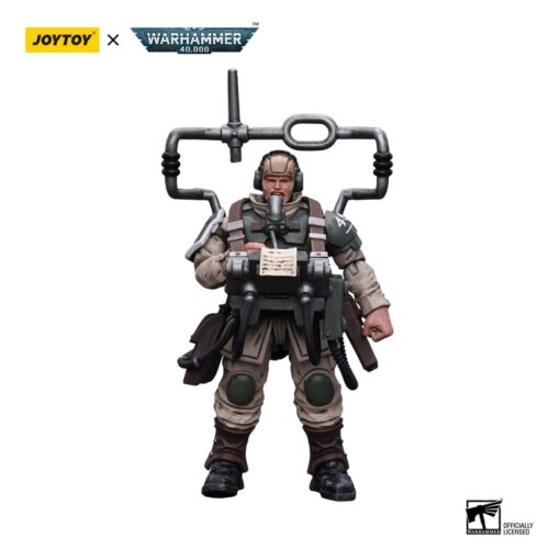 Warhammer 40k Action Figura 1/18 Astra Militarum Cadian Command Squad Veteran Con Master Vox 12 Cm Joy Toy (cn)