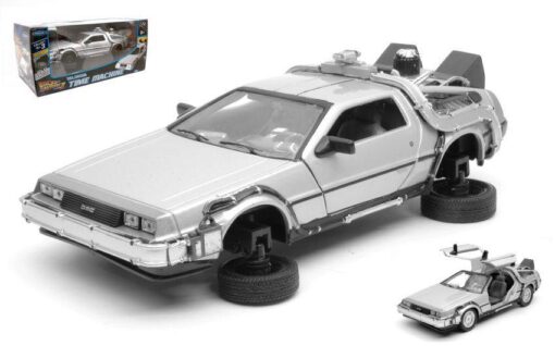 Welly WE22441FV DE LOREAN RITORNO AL FUTURO 2 FLYING WHEEL VERSION 1:24 Modellino