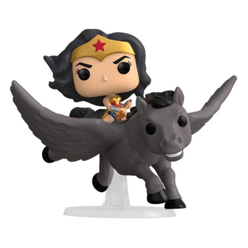 Wonder Woman Pop! Rides Vinile Figura Wonder Woman 80th On Pegasus 15 Cm Funko