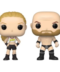 Wwe Pop! Vinile Figures 2-pack Rousey/triple H 9 Cm Funko