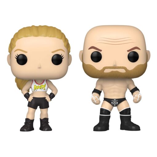 Wwe Pop! Vinile Figures 2-pack Rousey/triple H 9 Cm Funko