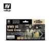 WWII US TANK CREW COLOR SET 70186 COLORI VALLEJO