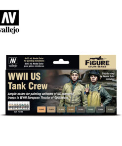 WWII US TANK CREW COLOR SET 70186 COLORI VALLEJO