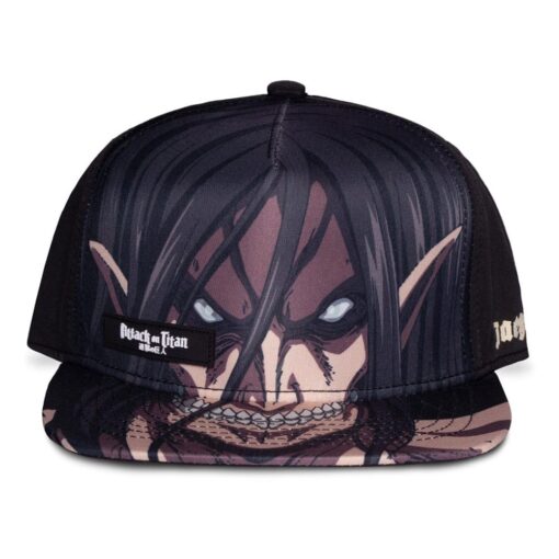 Attack On Titan Cappellino Cappellino Snapback Eren Jaeger Titan Difuzed