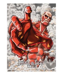 Attack On Titan Fabric Poster Colossal Titan 84 X 118 Cm POPbuddies