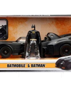 Batman Diecast Model 1/24 1989 Batmobile Con Figura Jada Toys