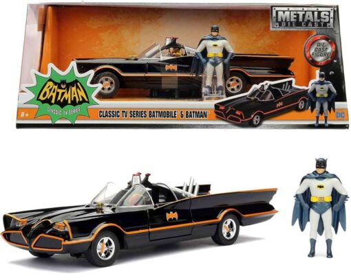 BATMOBILE 1966 DIE-CAST 1:24 W.CHARACTER Modelli In Scala Simba