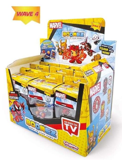 BOOMEZ MARVEL WAVE 4 BLISTER DISPLAY (9) Mini Figura Cicaboom