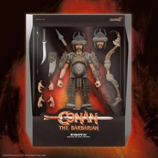 Conan  Barabrian W5 Subotai Ultimat Af Action Figura Super 7