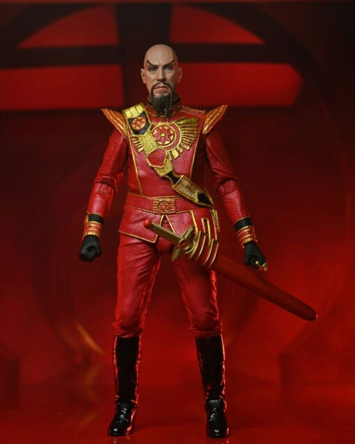 Dc Comics King Features Action Figura Flash Gordon (1980) Ultimate Ming (red Military Outfit) 18 Cm Neca