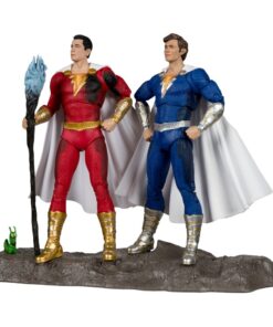 DC Multiverse Action Figures Pack Of 2 Shazam (Battle Damage) & Freddie Freeman (Gold Label) 18 Cm McFarlane Toys