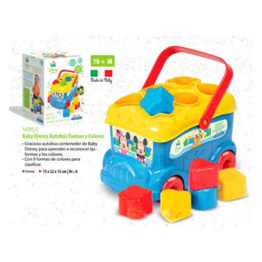 Disney Baby Mickey shape sorter bus Clementoni