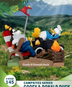 Disney D-Stage Campsite Series PVC Diorama Goofy & Donald Duck 10 Cm Beast Kingdom Toys