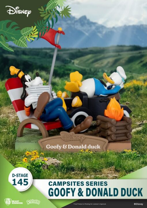 Disney D-Stage Campsite Series PVC Diorama Goofy & Donald Duck 10 Cm Beast Kingdom Toys