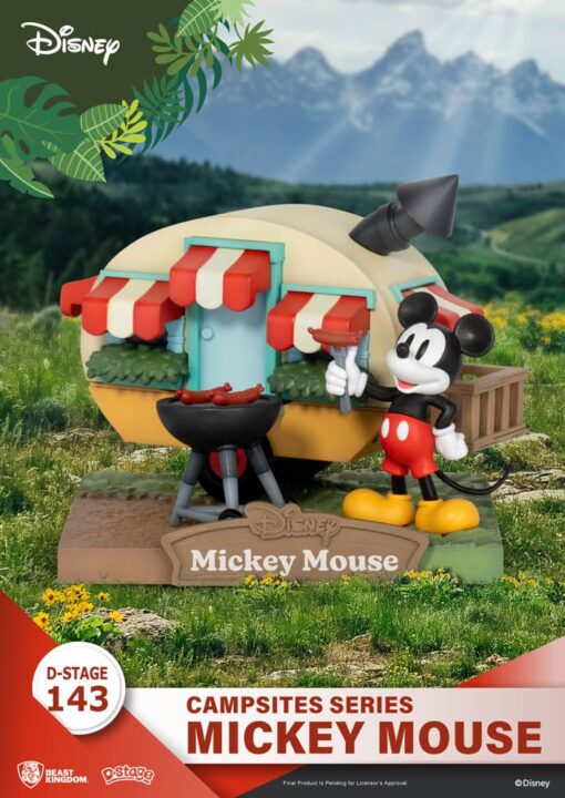 Disney D-Stage Campsite Series PVC Diorama Mickey Mouse 10 Cm Beast Kingdom Toys