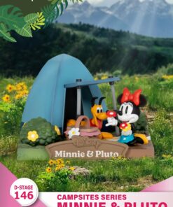 Disney D-Stage Campsite Series PVC Diorama Mini & Pluto 10 Cm Beast Kingdom Toys