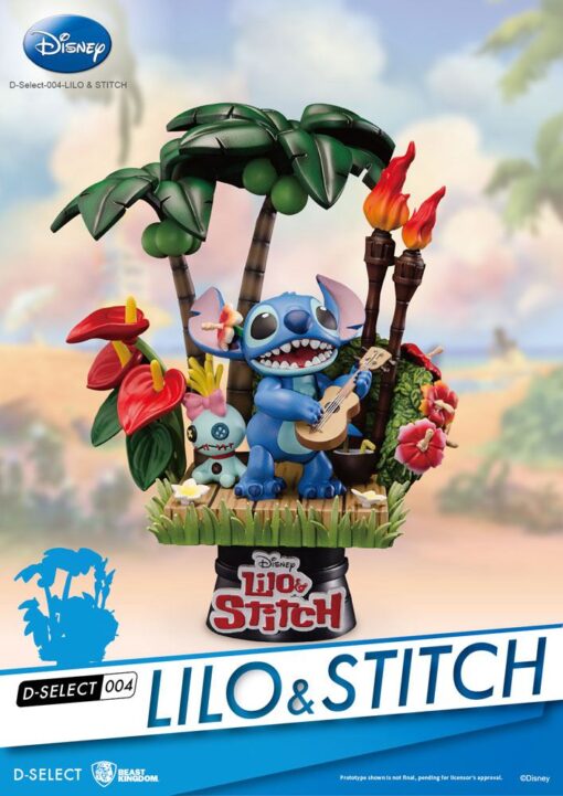 Disney D-Stage PVC Diorama Stitch 14 Cm Beast Kingdom Toys