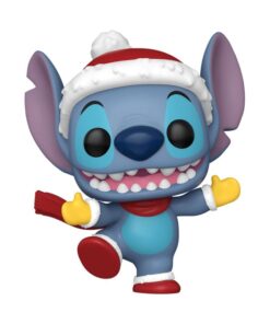 Disney Lilo & Stitch Pop! Figure Vinile Stitch con Cappello Natalizio 9 Cm Funko