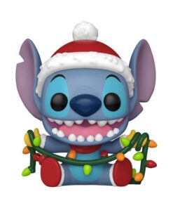 Disney Lilo & Stitch Pop! Figure Vinile Stitch con Luci Natalizie 9 Cm Funko