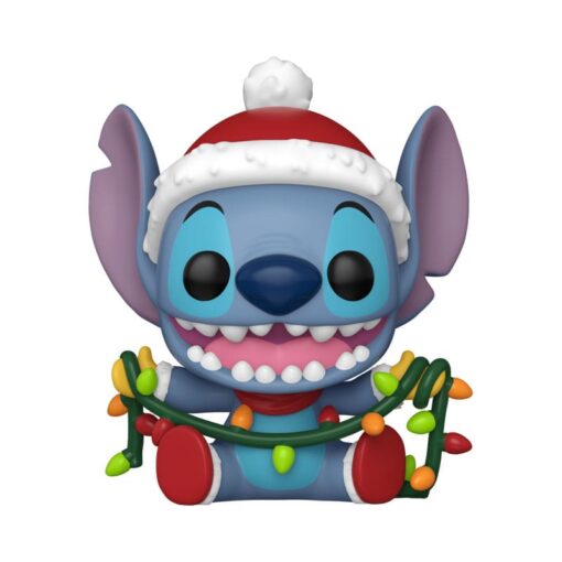 Disney Lilo & Stitch Pop! Figure Vinile Stitch con Luci Natalizie 9 Cm Funko