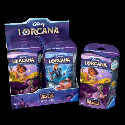 Disney Lorcana Il Ritorno di Ursula Starter Deck Display (8) ITA Ravensburger