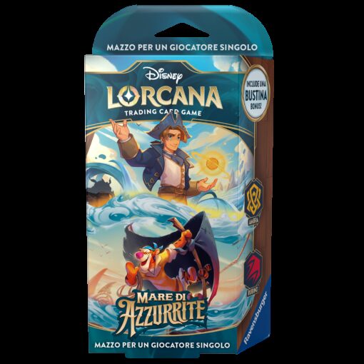 Disney Lorcana Mare di Azzurrite Starter Deck Ambra/Rubino ITA Ravensburger