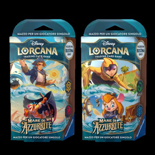 Disney Lorcana Mare di Azzurrite Starter Deck Bundle ITA Ravensburger