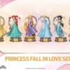 Disney Mini Diorama Stage Statuas Princess Fall In Love Series 12 Cm  Beast Kingdom Toys