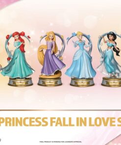 Disney Mini Diorama Stage Statuas Princess Fall In Love Series 12 Cm  Beast Kingdom Toys