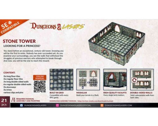 D&L  STONE TOWER Miniature E Modellismo Archon Games