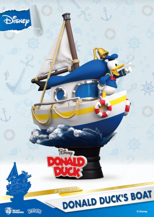 Donal Duck Statua La Barca di Paperino D-Stage Diorama 15 cm Beast Kingdom