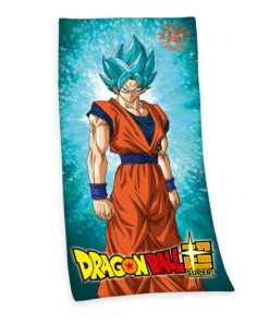 Dragon Ball Super Telo Mare Asciugamano Super Saiyan God Super Saiyan Son Goku 150 X 75 Cm Herding