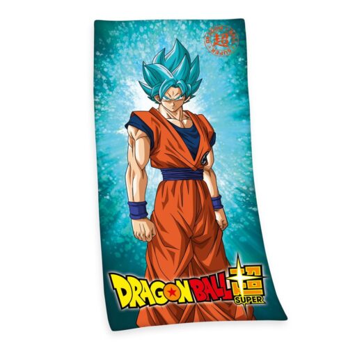 Dragon Ball Super Telo Mare Asciugamano Super Saiyan God Super Saiyan Son Goku 150 X 75 Cm Herding