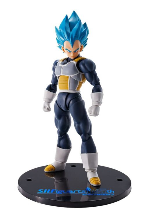 Dragon Ball Super S.h. Figuarts Vegeta Super Saiyan Blu (15° Anniversary) 14 Cm