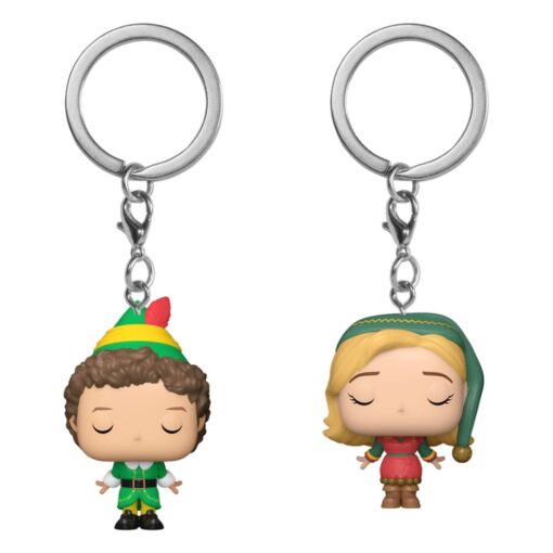 Elf Pop! Vinile Portachiavi 2-pack Buddy & Jovie 4 Cm Funko