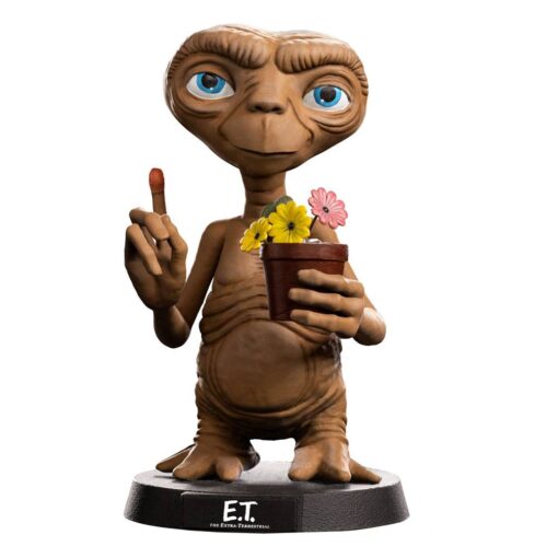 E.t. L'Extraterrestre MiniCo Statua E.t. con Vaso di Fiori 15 Cm Iron Studios