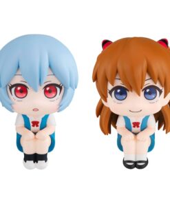 Evangelion: 3.0+1.0 Thrice Upon A Time Look Up Pvc Statua Rei Ayanami & Shikinami Asuka Langley 11 Cm (with Regalo) Megahouse